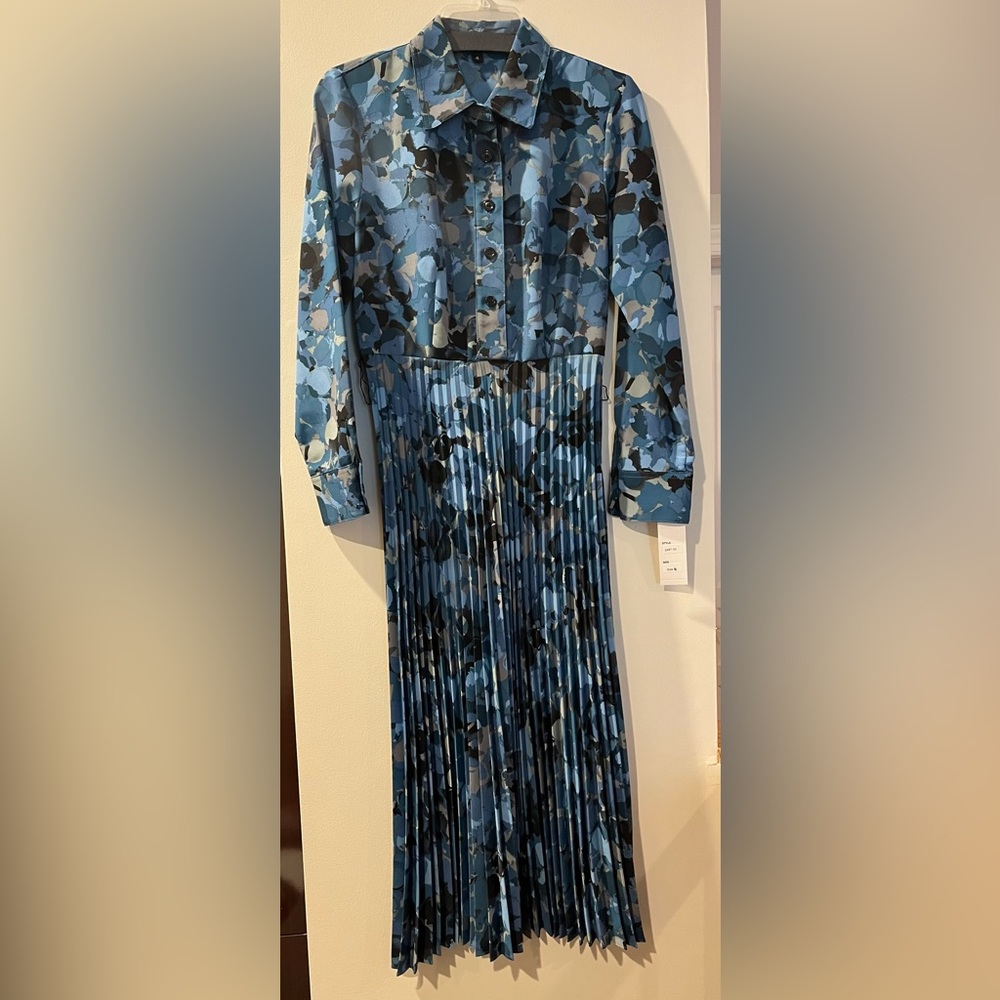 Blue Floral Women's Dress